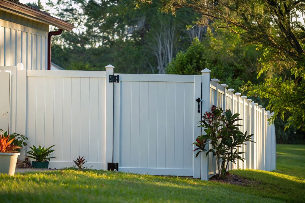 Vinyl fence installed in St. Petersburg, FL